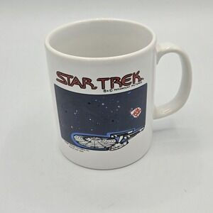 Star Trek Mug Cup Klingon Enterprise Heat Activated‎ Vtg 1992 Kilncraft England